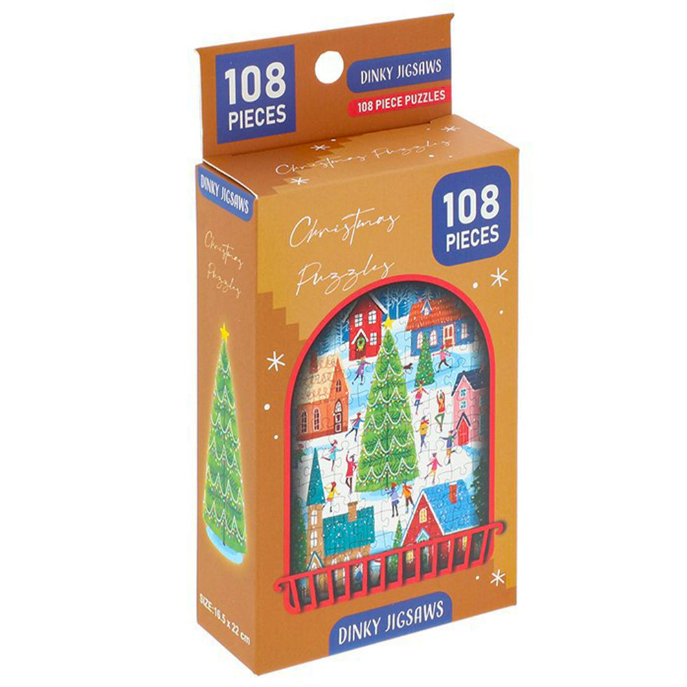 Christmas Window Scene | Dinky Jigsaw Puzzle | 108 Pieces | Little Gift