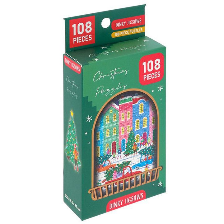 Christmas Window Scene | Dinky Jigsaw Puzzle | 108 Pieces | Little Gift