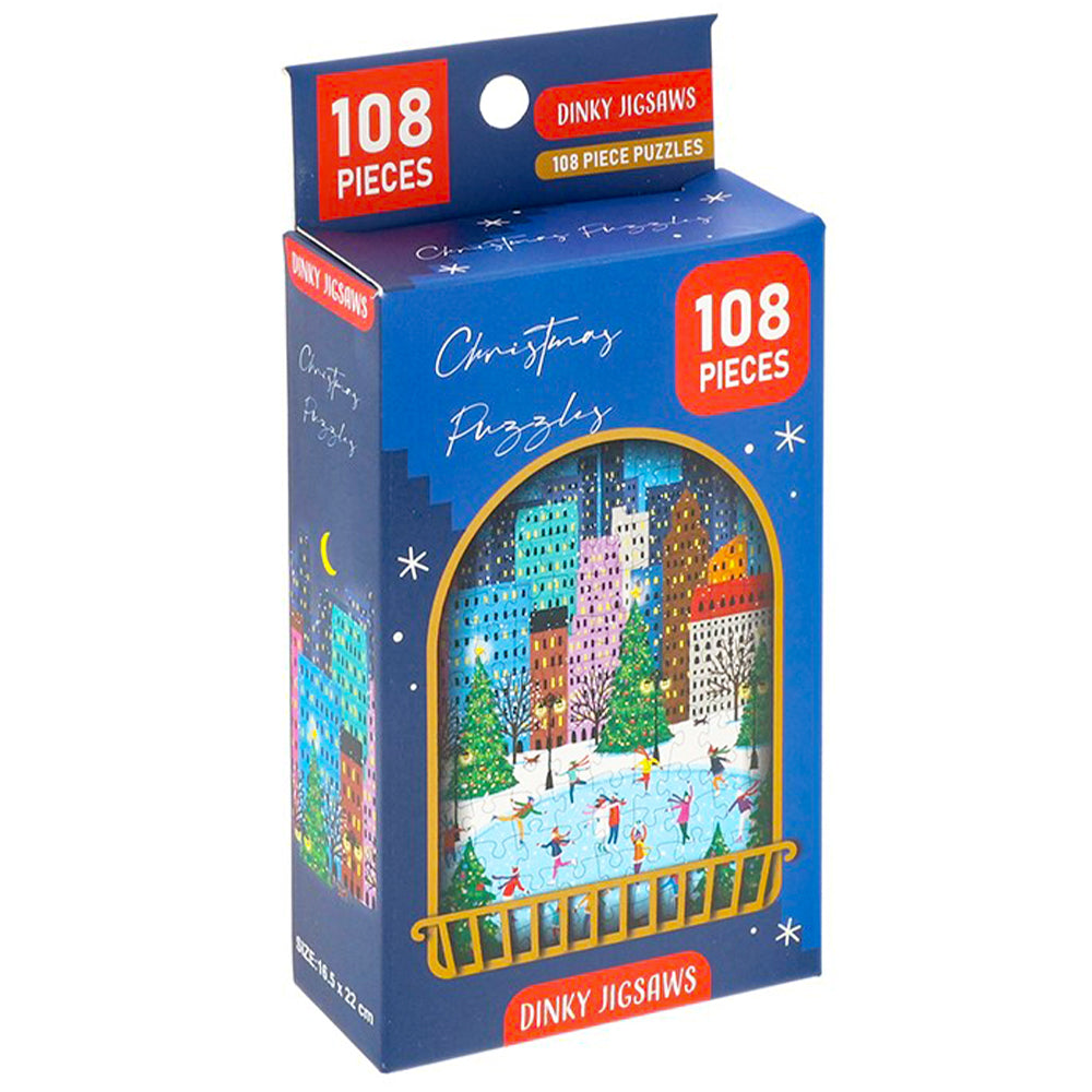 Christmas Window Scene | Dinky Jigsaw Puzzle | 108 Pieces | Little Gift