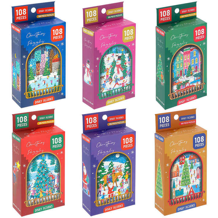 Christmas Window Scene | Dinky Jigsaw Puzzle | 108 Pieces | Little Gift