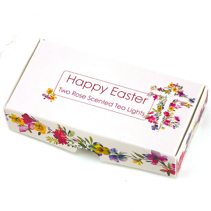 Christian Easter | Rose Scented Tealights | Little Gift | Cracker Filler