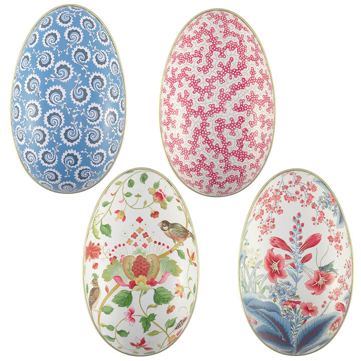 Two Part Fillable Tin Easter Egg | Sanderson | Flat Base | 11cm