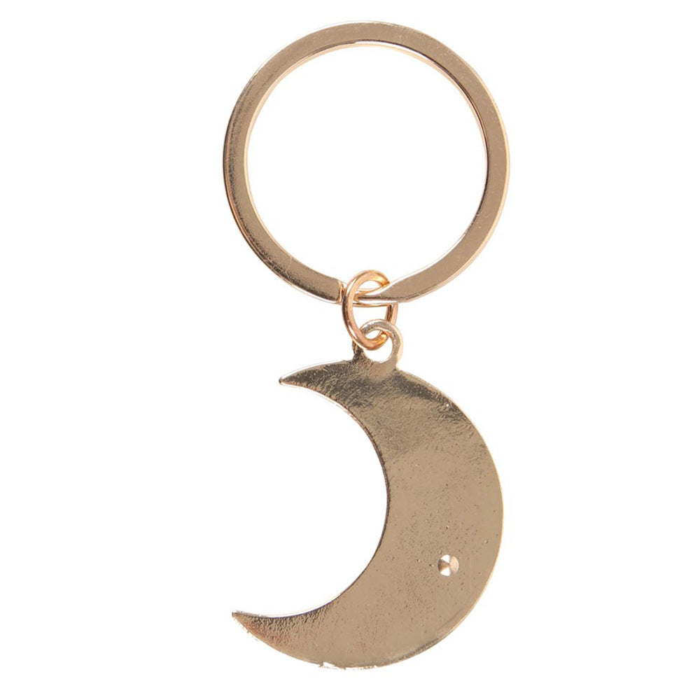 Moon Phase Crescent | Enamel Keyring | Mini Gift | Cracker Filler