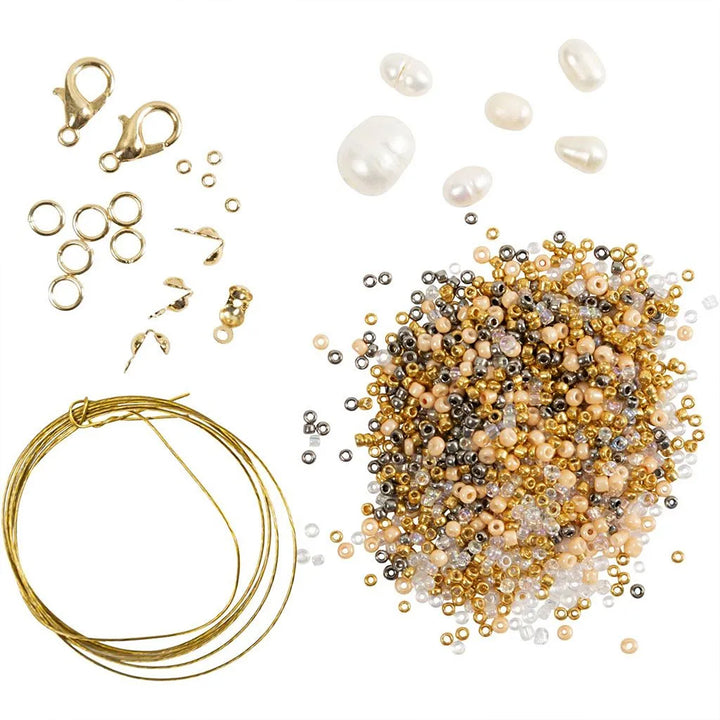 Mini Freshwater Pearl Jewellery Making Kit | Bracelet & Necklace