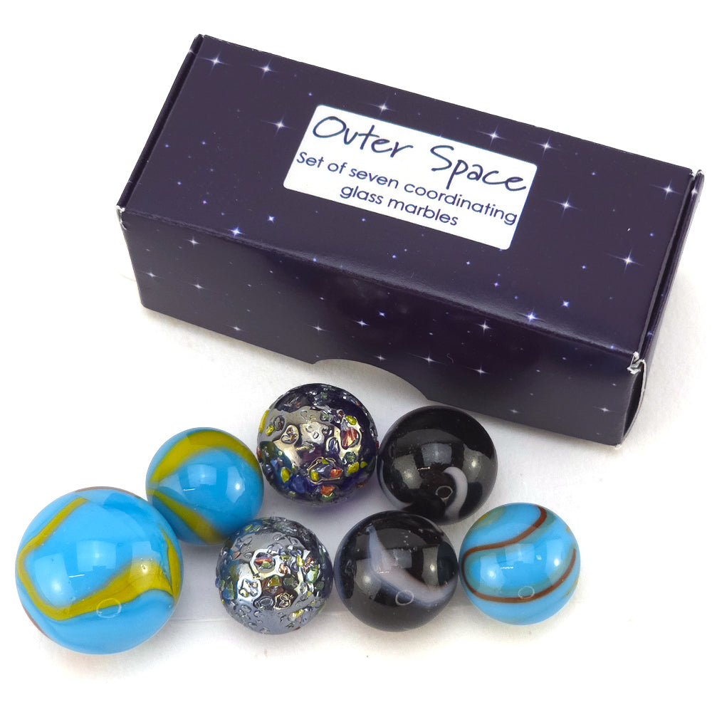 Outer Space | Mini Box of Marbles for Kids | Cracker Filler | Party Bag Gift