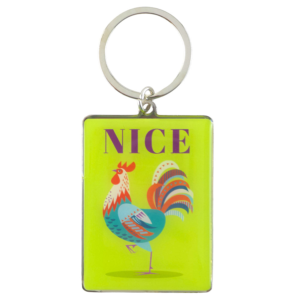 Nice Male Chicken! | Metal Keyring | Mini Gift | Cracker Filler