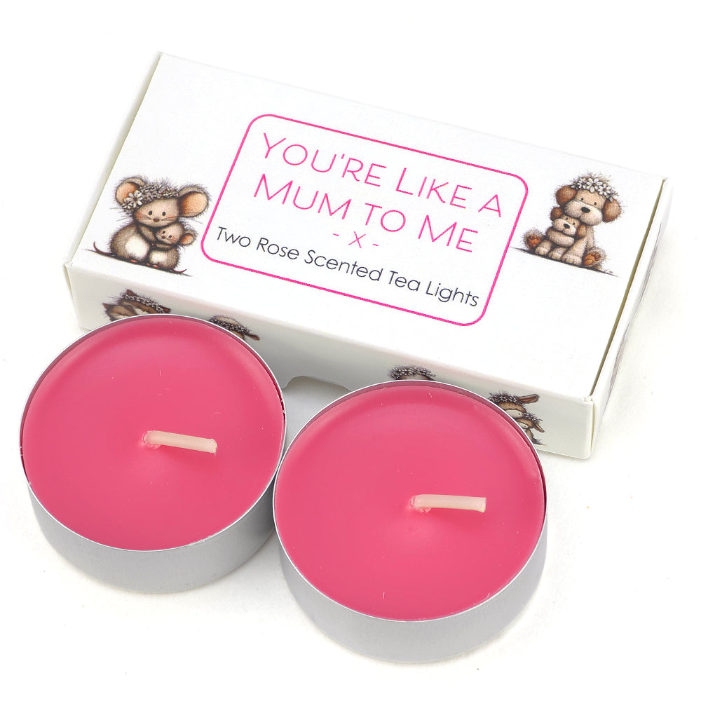 You're Like a Mum to Me | Rose Tealight Candles | Little Gift | Cracker Filler