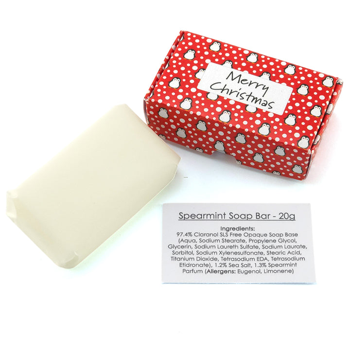 Snowtime Penguin | Merry Christmas | 20g Scented Soap | Mini Gift Cracker Filler