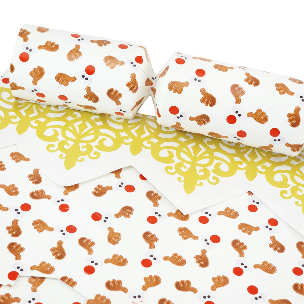 Cheeky Rudolph | Eco Christmas Cracker Making Kit | Make &amp; Fill Your Own