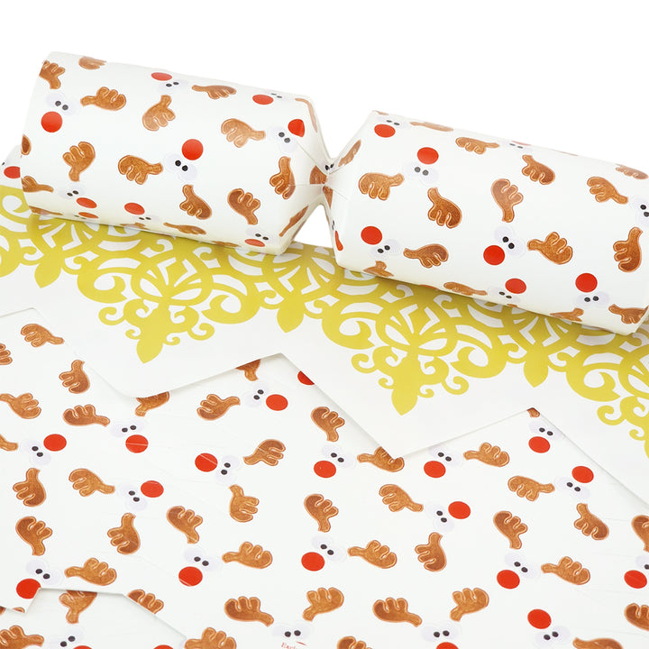 Cheeky Rudolph | Eco Christmas Cracker Making Kit | Make &amp; Fill Your Own