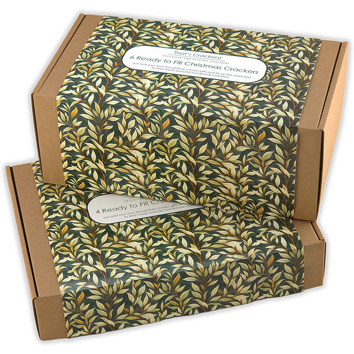 Strawberry Thief | 4 or 6 Ready to Fill Christmas Crackers | Just Add Gifts