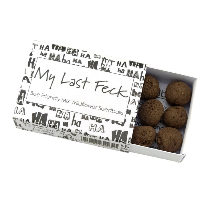 My Last Feck | Seedball Matchbox | Bee Mix | Cracker Filler | Mini Gift