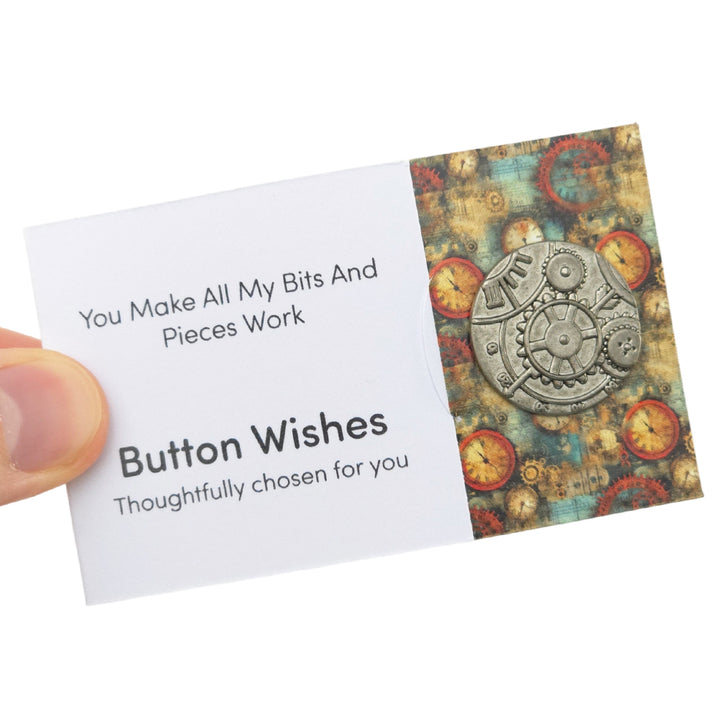 You Make All My Bits and Pieces Work | Button Wishes Sew On Token | Mini Gift