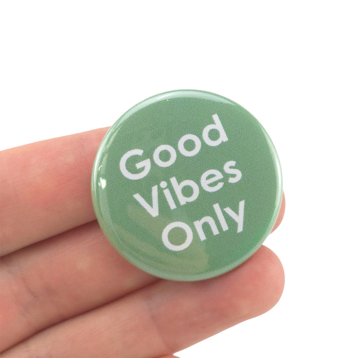 Good Vibes Only | 38mm Button Pin Badge | Little Gift | Cracker Filler