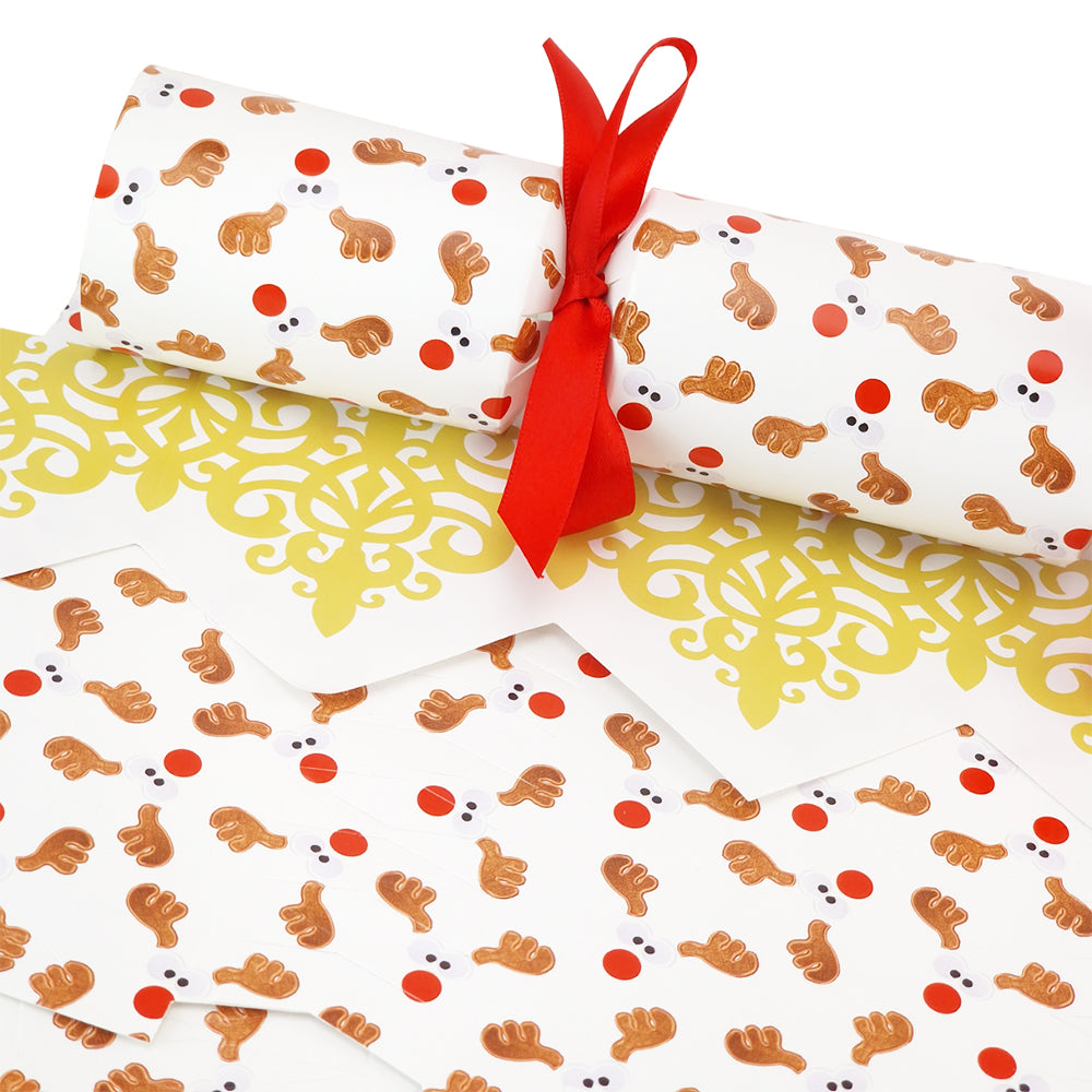 Cheeky Rudolph | Christmas Cracker Making Craft Kit | Make &amp; Fill Your Own