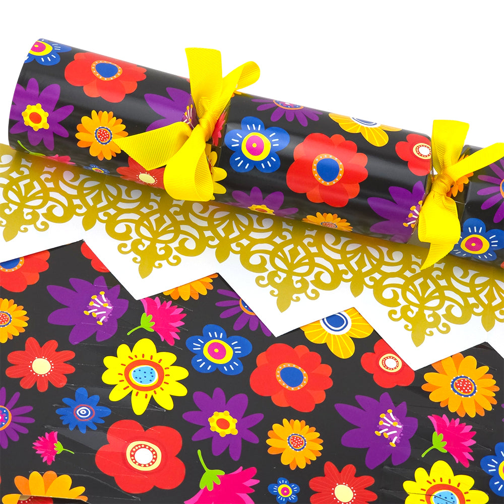 Retro Flowers | Cracker Making Craft Kit | Make & Fill Your Own