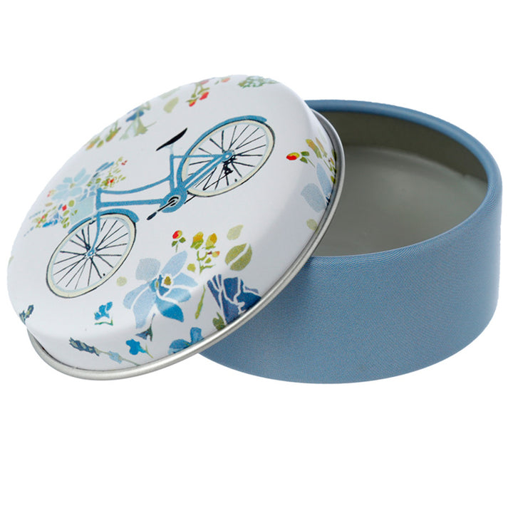 Pretty Blue Floral Lip Balm in Tin | Single | Mini Gift | Cracker Filler