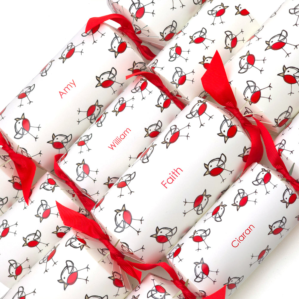 Personalised Cracker Making Craft Kit | Chirpy Robin | Minimum 4