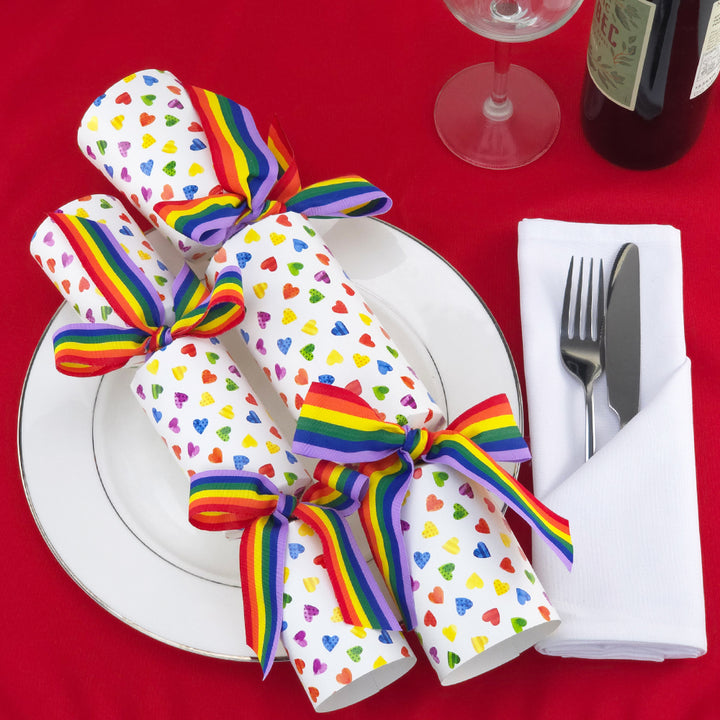 Proud, Pride, Love | Makes 6 Crackers with Ribbons | Make &amp; Fill Your Own