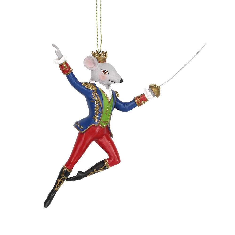 Nutcracker King Rat Hanging Ornament | Christmas Tree Decorations | Gisela Graham