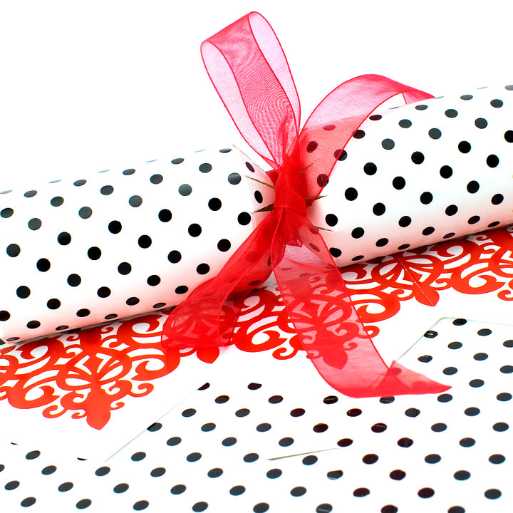 Monochrome Dots Christmas | Cracker Making Craft Kit | Make &amp; Fill Your Own