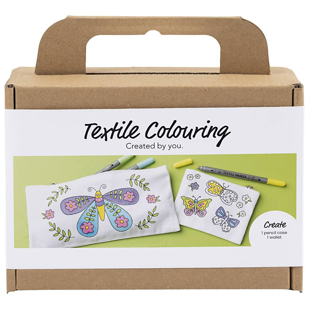 Butterflies | Fabric Painting Kit | Textile Pen Markers | Complete Kids Craft Kit