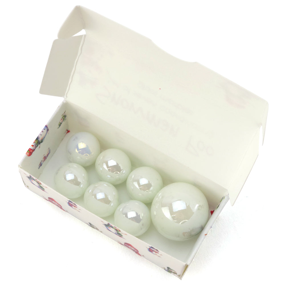 Snowman Poos | Mini Box of Marbles for Kids | Cracker Filler | Party Bag Gift