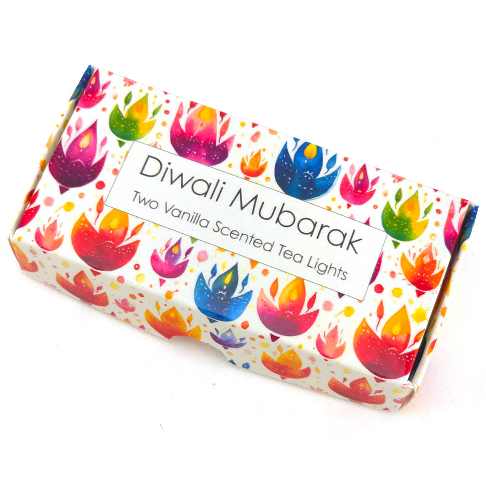 Vanilla Tealight Candles | Diwali Mubarak | Mini Gift | Cracker Filler