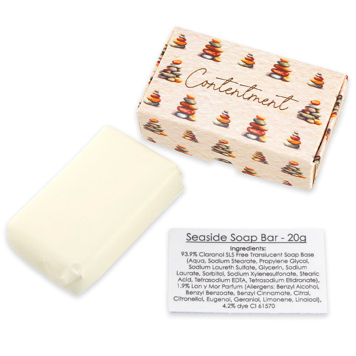 Contentment | Seaside | 20g Travel Soap Bar | Little Gift | Cracker Filler