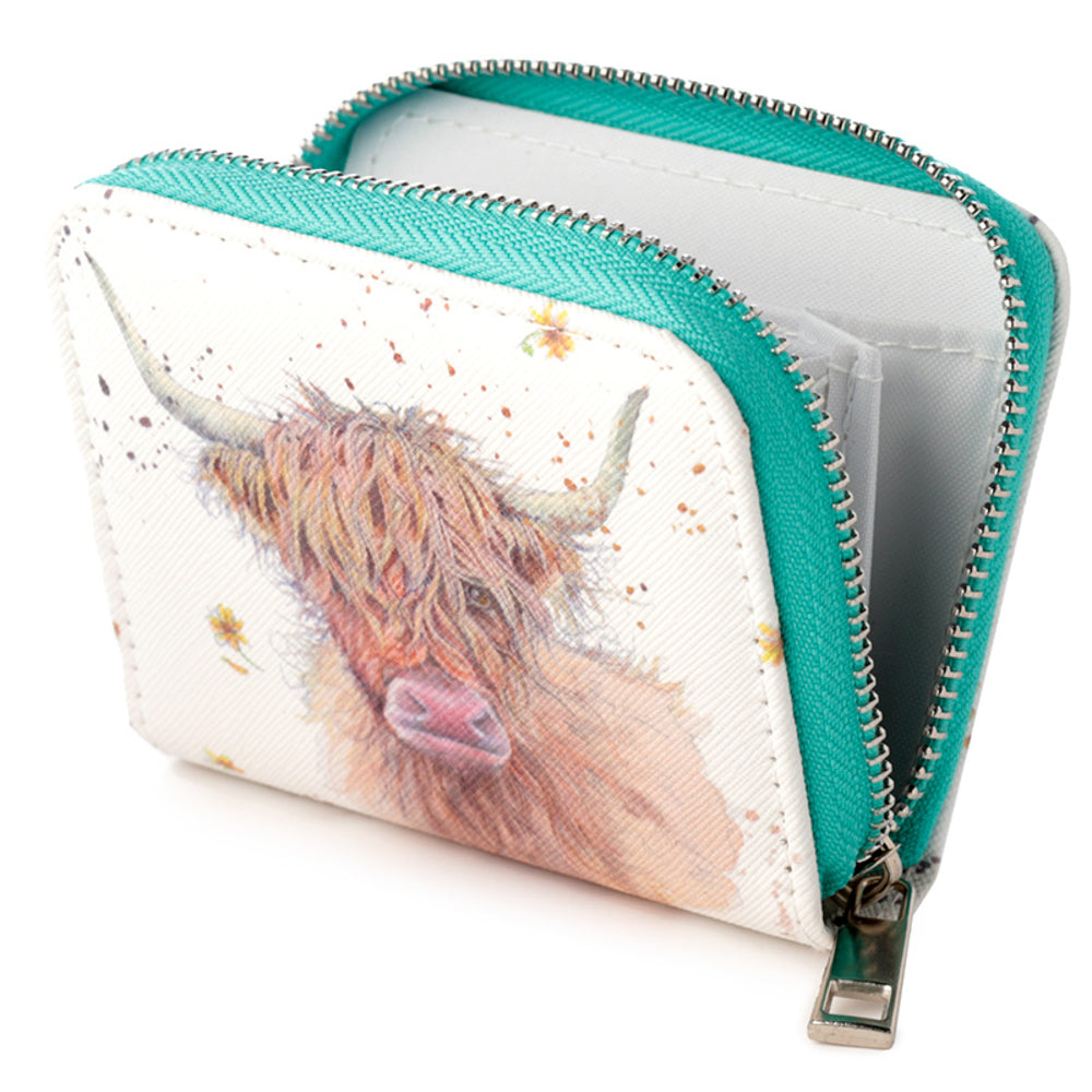 Highland Coo Cow | Zip Around Coin Purse | Ideal Gift