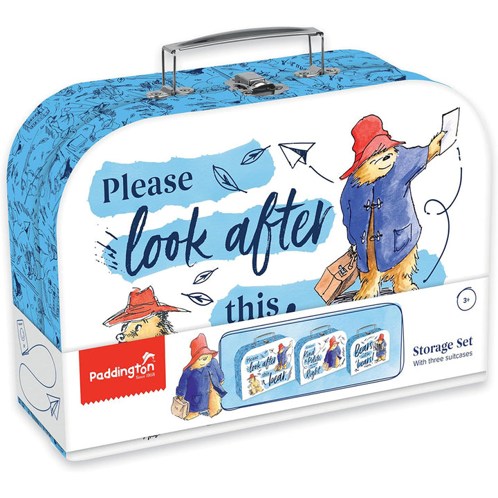 Paddington Bear | Set of 3 Nesting & Stacking Suitcases for Kids | Gift Idea