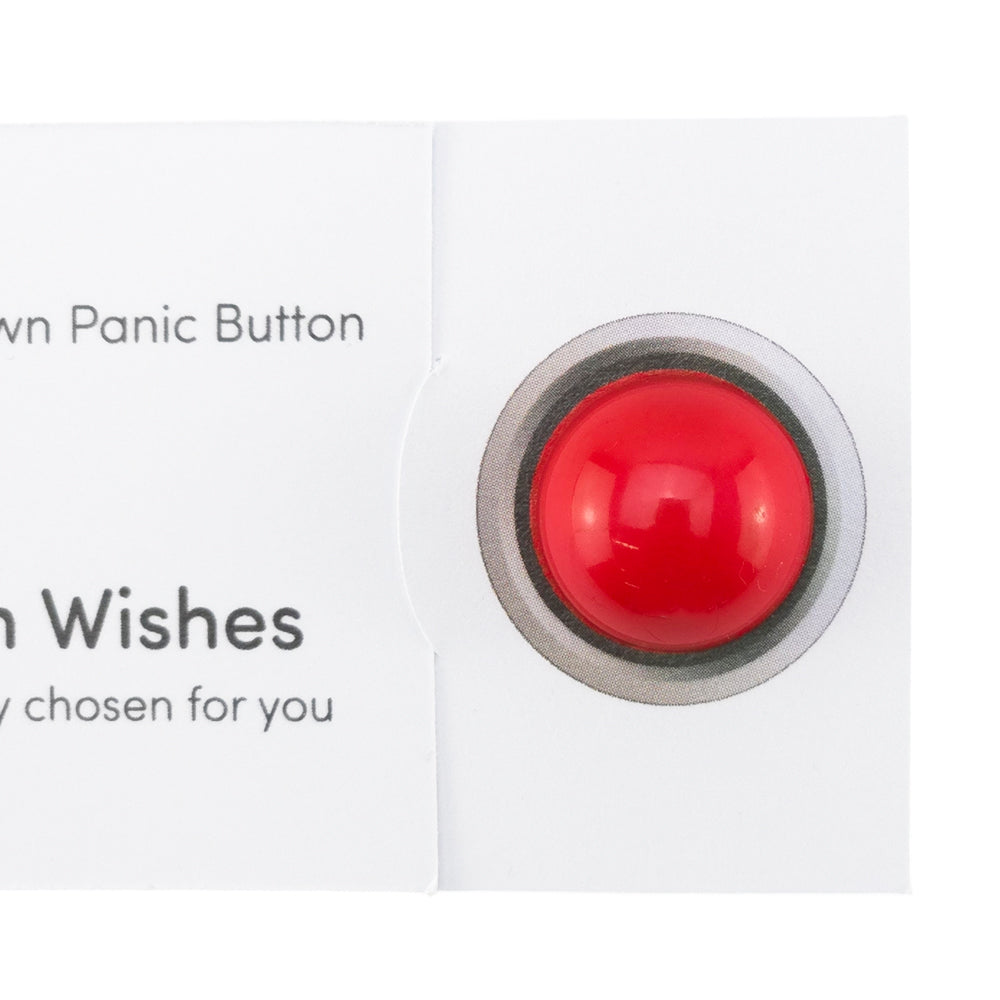 Your Very Own Panic Button | Button Wishes Sew On Token | Cracker Filler