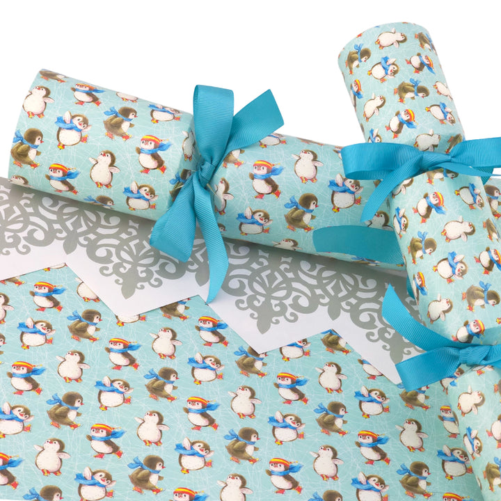 Christmas Skating Penguins | Cracker Making Craft Kit | Make &amp; Fill Your Own
