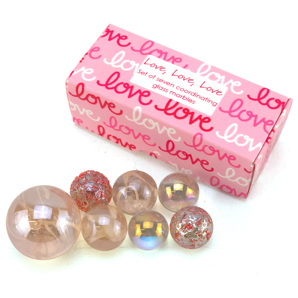 Love Love Love | Mini Box of Marbles | Cracker Filler | Little Gift