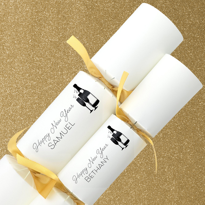 Personalised Happy New Year Crackers Craft Kit | Add Your Own Names | Minimum 4