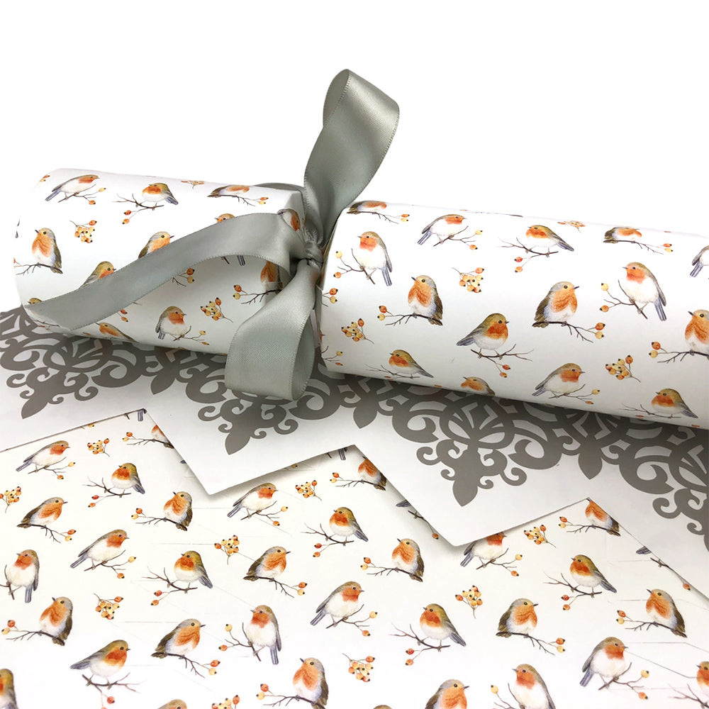 Watercolour Robin | Christmas Cracker Making Craft Kit | Make &amp; Fill Your Own