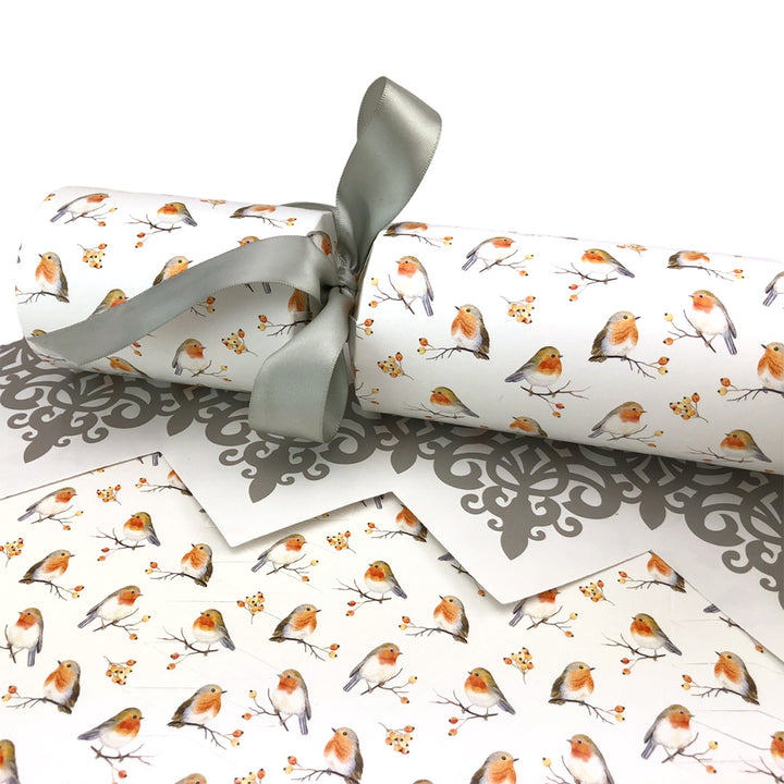Watercolour Robin | Christmas Cracker Making Craft Kit | Make &amp; Fill Your Own