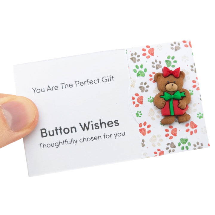 You Are the Perfect Gift | Christmas | Button Wishes Sew On Token | Mini Gift