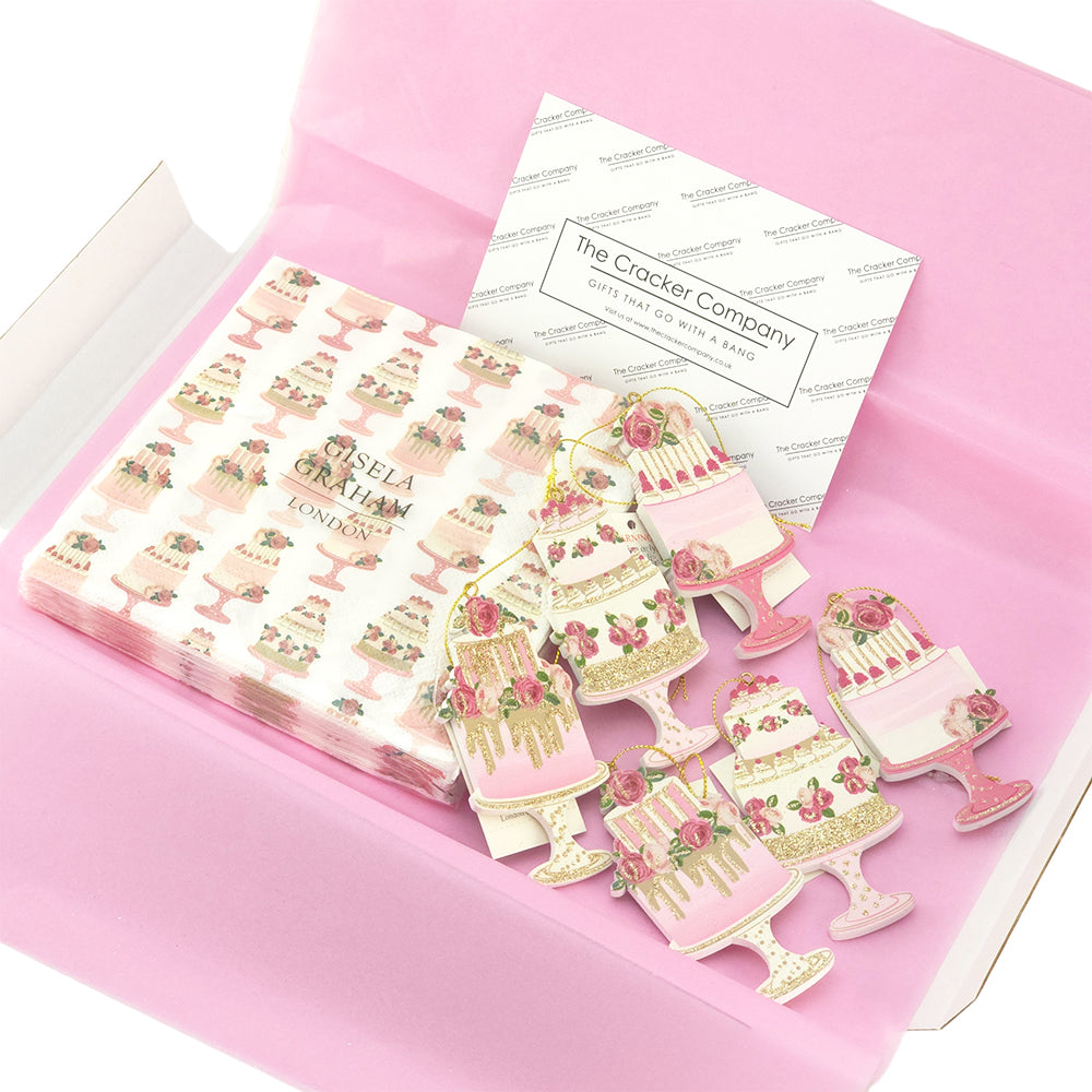 Afternoon Tea Ornaments & Napkins Collection | Gift for Ladies | Gisela Graham