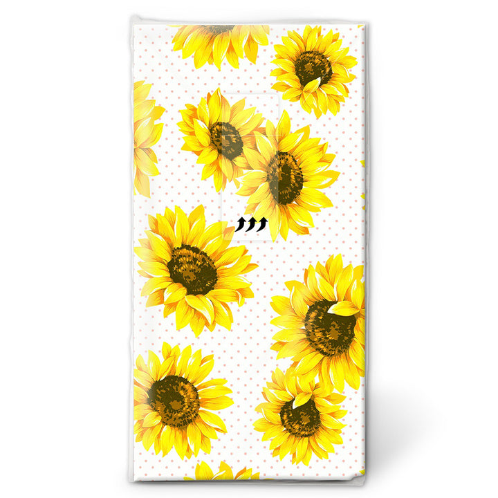 Bright Sunflowers | Pocket Sizes Tissues Pack | Little Gift | Cracker Filler