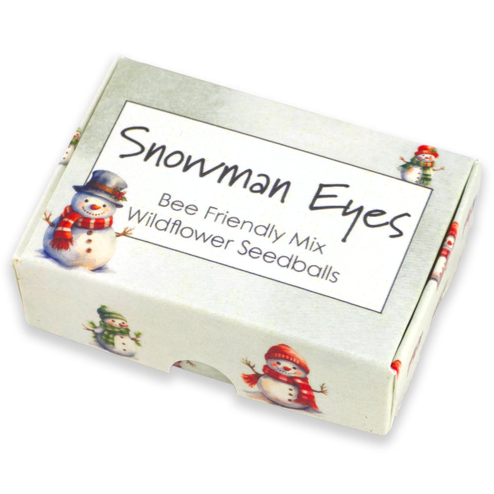 Snowman Eyes | 6 Seedball Matchbox | Bee Mix | Cracker Filler | Little Gift