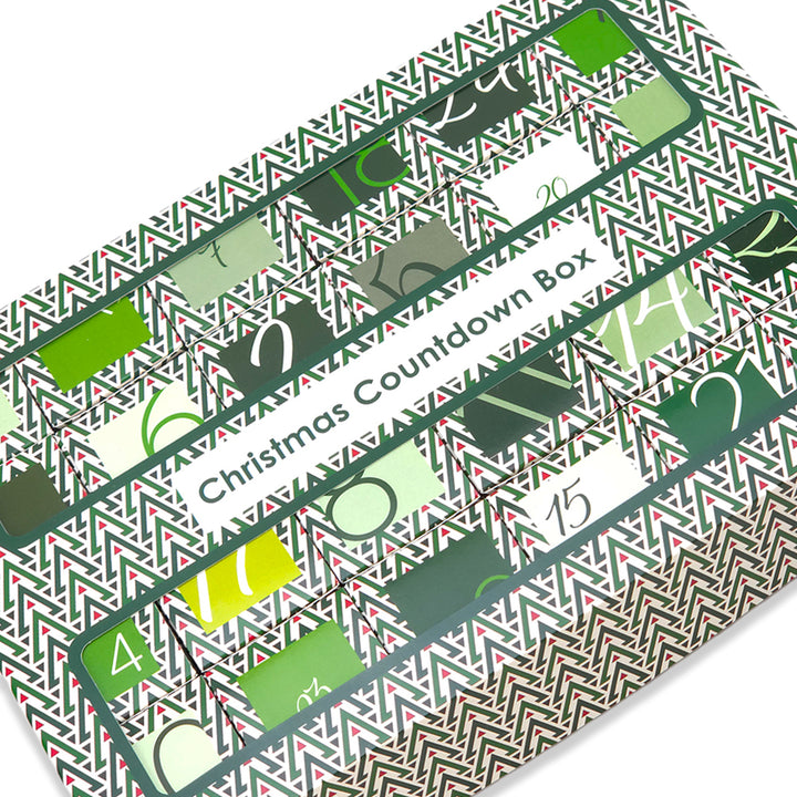 Advent Calendar Making Kit | 24 Cube Boxes &amp; Outer Box | Geometric Christmas