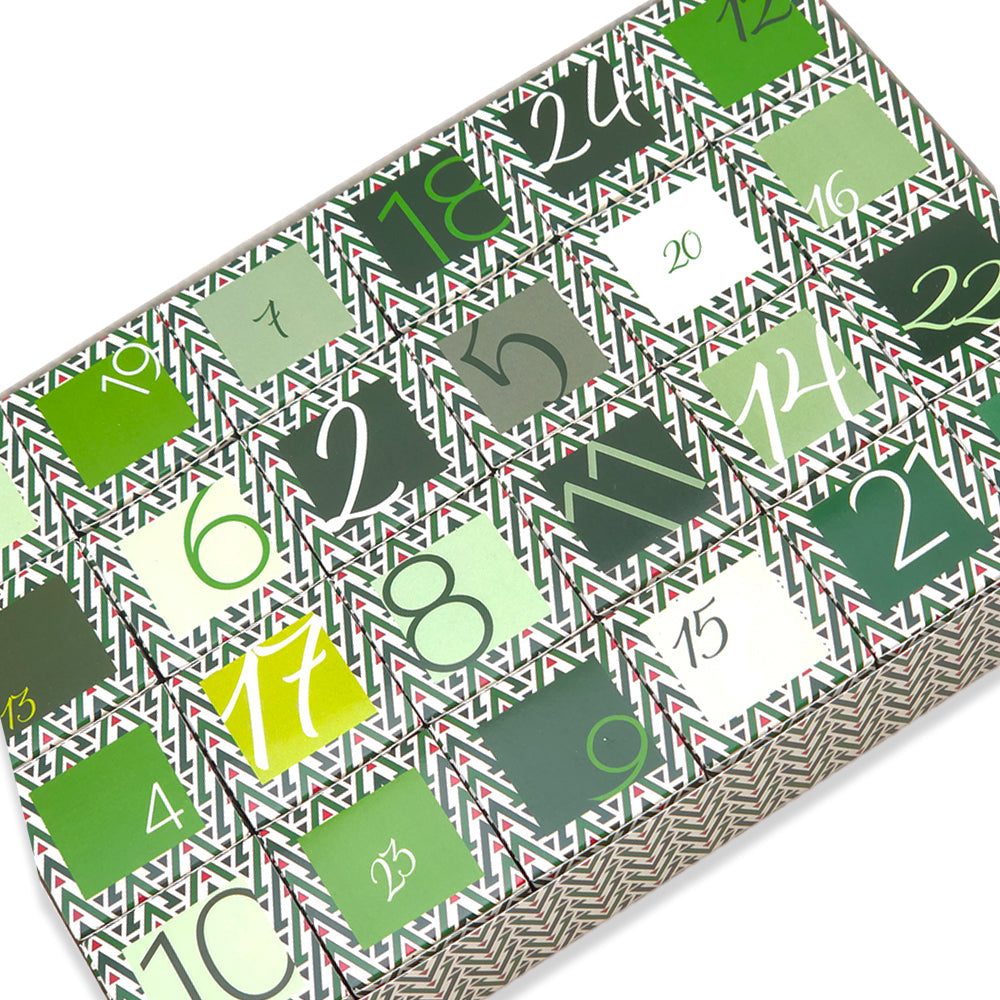 Advent Calendar Making Kit | 24 Cube Boxes &amp; Outer Box | Geometric Christmas