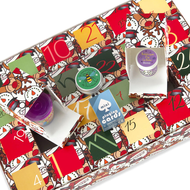 Personalised Advent Calendar Kit | 24 Cubes &amp; Outer Box | Christmas Character