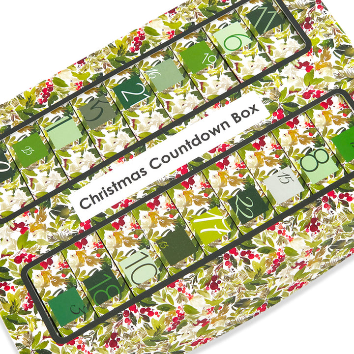 Advent Calendar Making Kit | 25 Soap Boxes &amp; Outer Box | Watercolour Berries