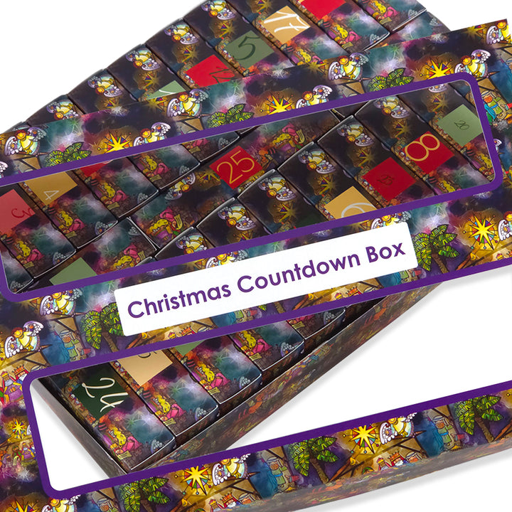 Advent Calendar Making Kit | 25 Soap Boxes &amp; Outer Box | Kids Nativity