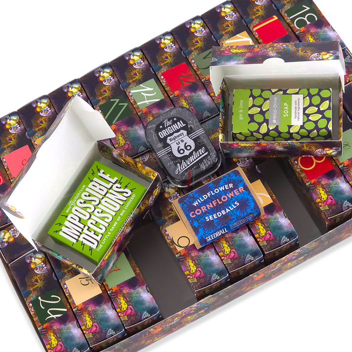 Advent Calendar Making Kit | 25 Soap Boxes &amp; Outer Box | Kids Nativity