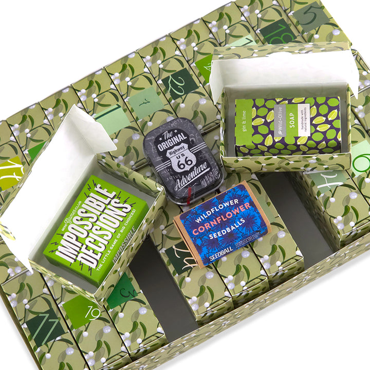 Personalised Advent Calendar Kit | 25 Soap Boxes &amp; Outer Box | Simply Mistletoe