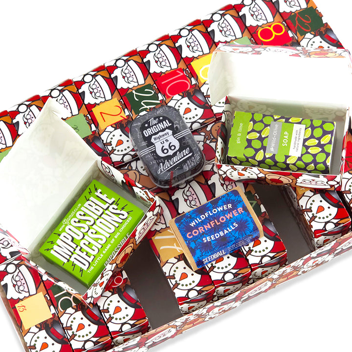 Personalised Advent Calendar Kit | 25 Soap Boxes &amp; Outer Box | Christmas Character