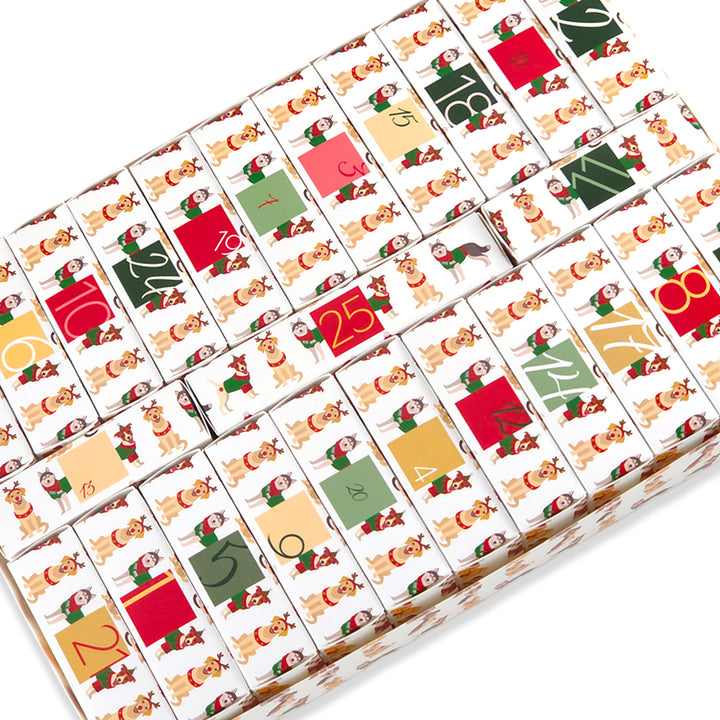 Personalised Advent Calendar Kit | 25 Soap Boxes &amp; Outer Box | Christmas Dogs